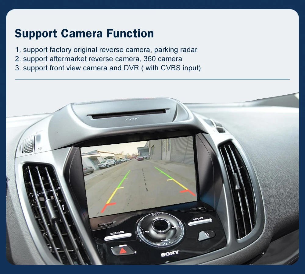 Kabelloses CarPlay für Ford Focus Escape Fiesta C-max Sync 2 Android Auto Interface Mirror Link AirPlay Car Play Funktion – Detail 15