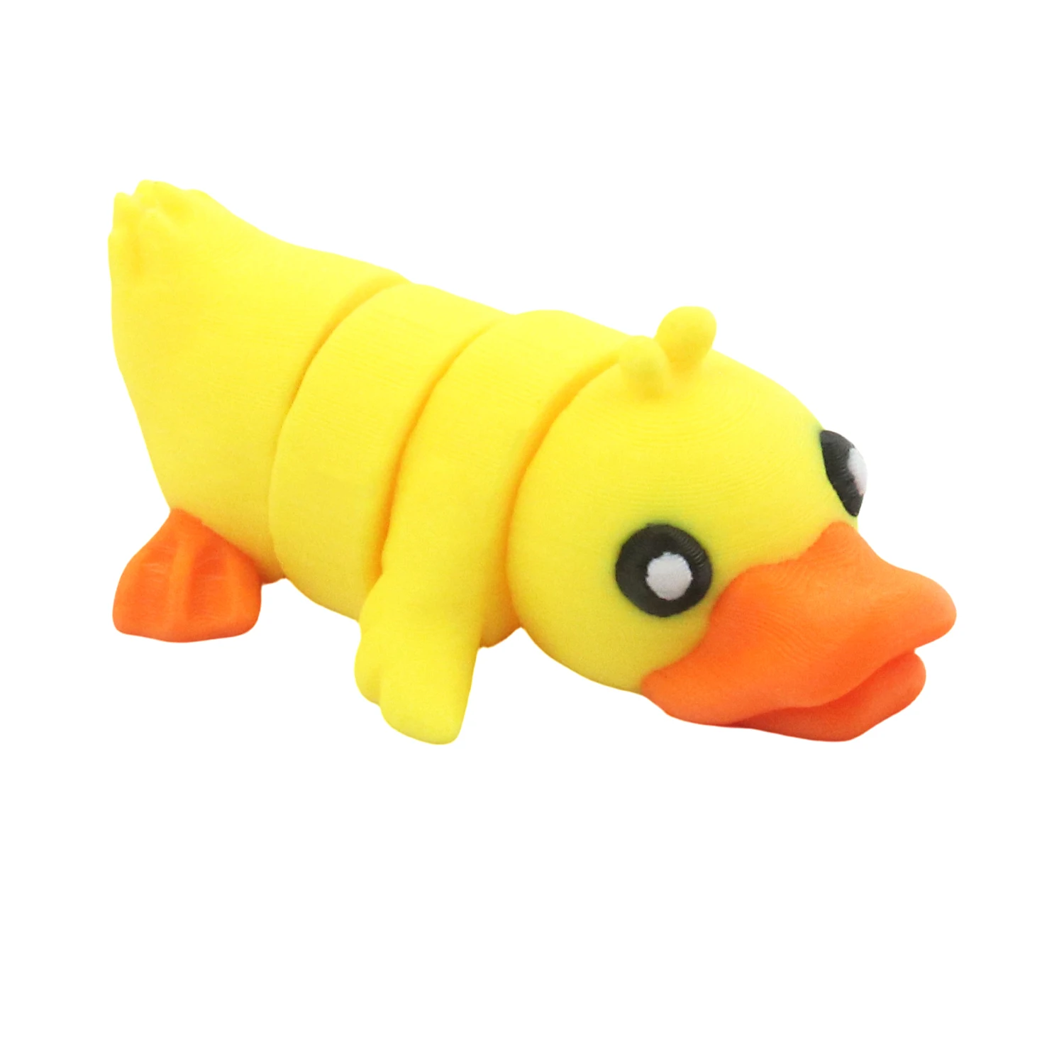 

Realistic 3D printed duck, perfect for home decoration and nature enthusiasts, key flexible swinging stress relieving toy