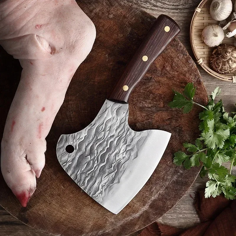 Heavy Duty Kitchen Knife Professional Butcher Cleaver Knives Stainless Steel Meat Fish Vegetables Slicing Bone Chopping Knife