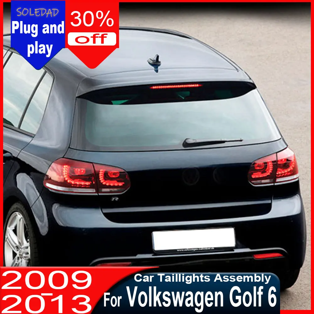 

Полностью светодиодные задние фонари для VW Golf 6 MK6 GTI R 2008-2012, задние фонари с функцией Plug and Play, стоп-сигналы, противотуманные фары, указатели поворота, дневные ходовые огни (DRL).