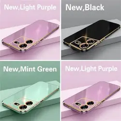 Luxury Square Plating Phone Case For Tecno Pova 5 Free Fire 6.78