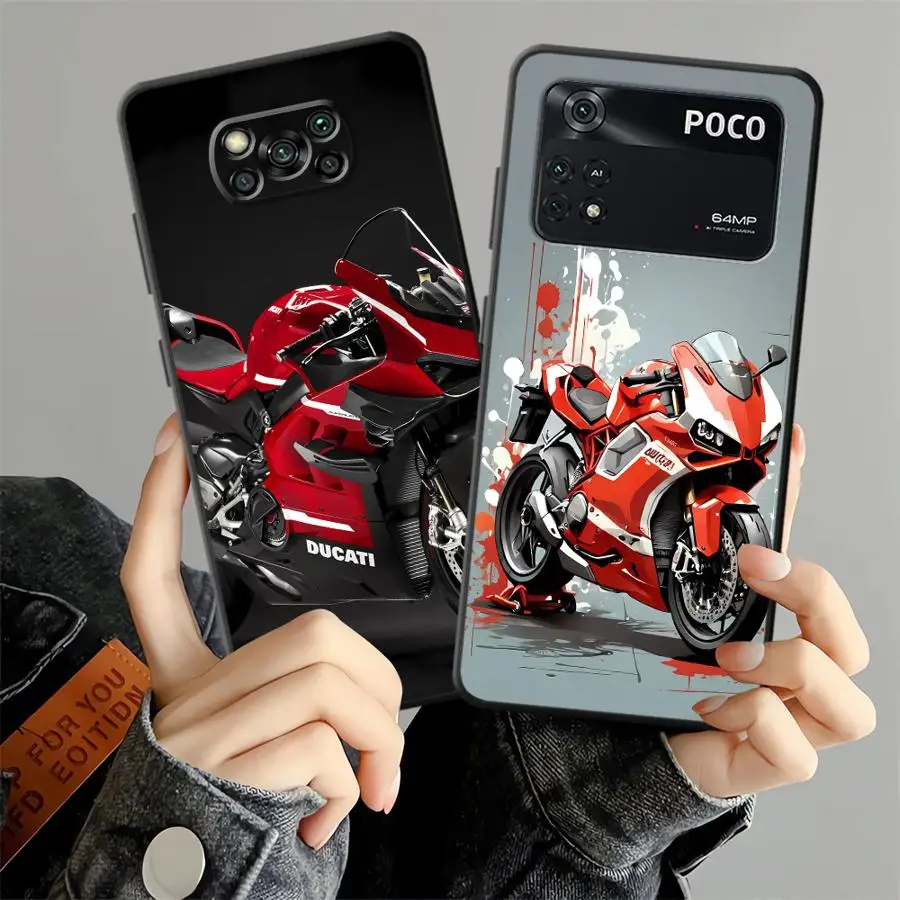 حافظة رائعة DD-ucatieS-Is لهاتف Xiaomi Poco C40 C71 C50 C75 F1 F3 M5 C61 X3 X4 X5 X7 Pro M3 M4 M7 Pro غطاء هاتف ناعم أسود