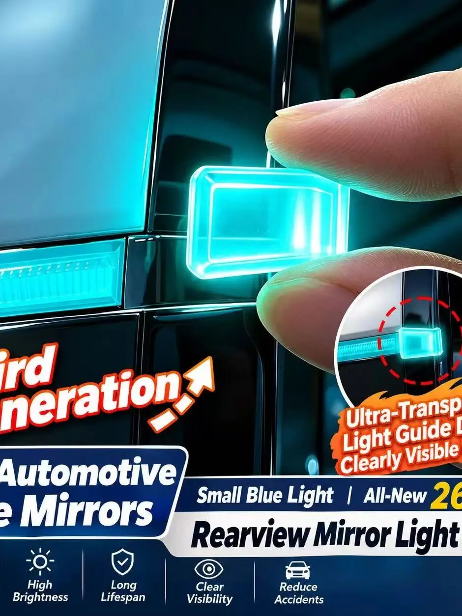 Auto-Seitenspiegel LED-Blinker Rückspiegel-Anzeige Blinklicht Toter-Winkel-Sichtlampe Auto-Zubehör – Detail 1