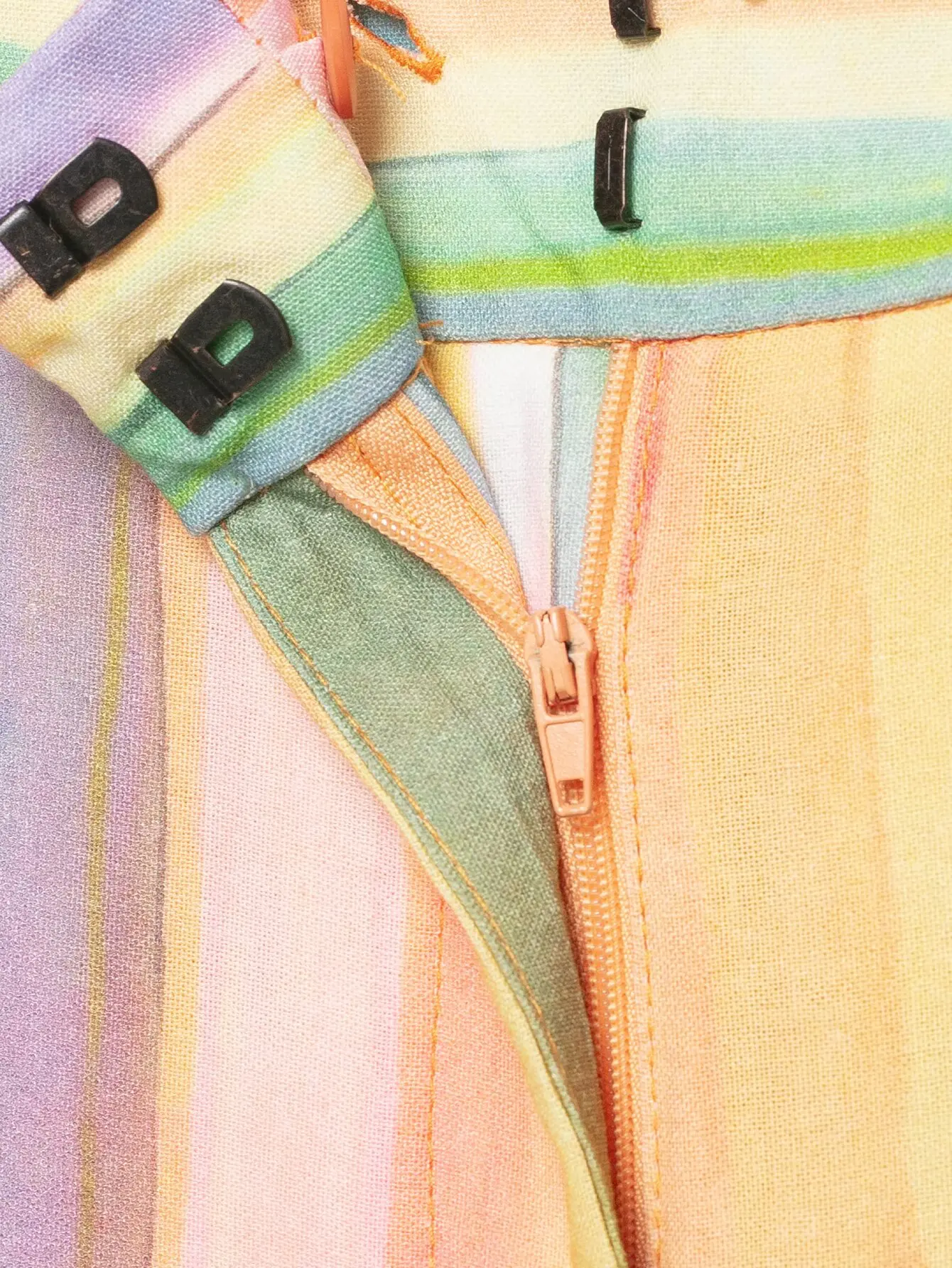 TFMLN Damen Schicker Bunter Gestreifter Hosenanzug mit Schnürung und Neckholder-Oberteil, Lässige Gerade Hose, Sommer 2026 Trendiges Set – Detail 16