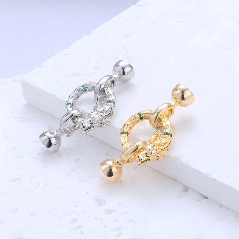 

1 Piece Round DIY Handmade Jewelry Accessories Faucet Buckle Pearl Chain Necklace Bracelet Material Connection Buckle Wholesales