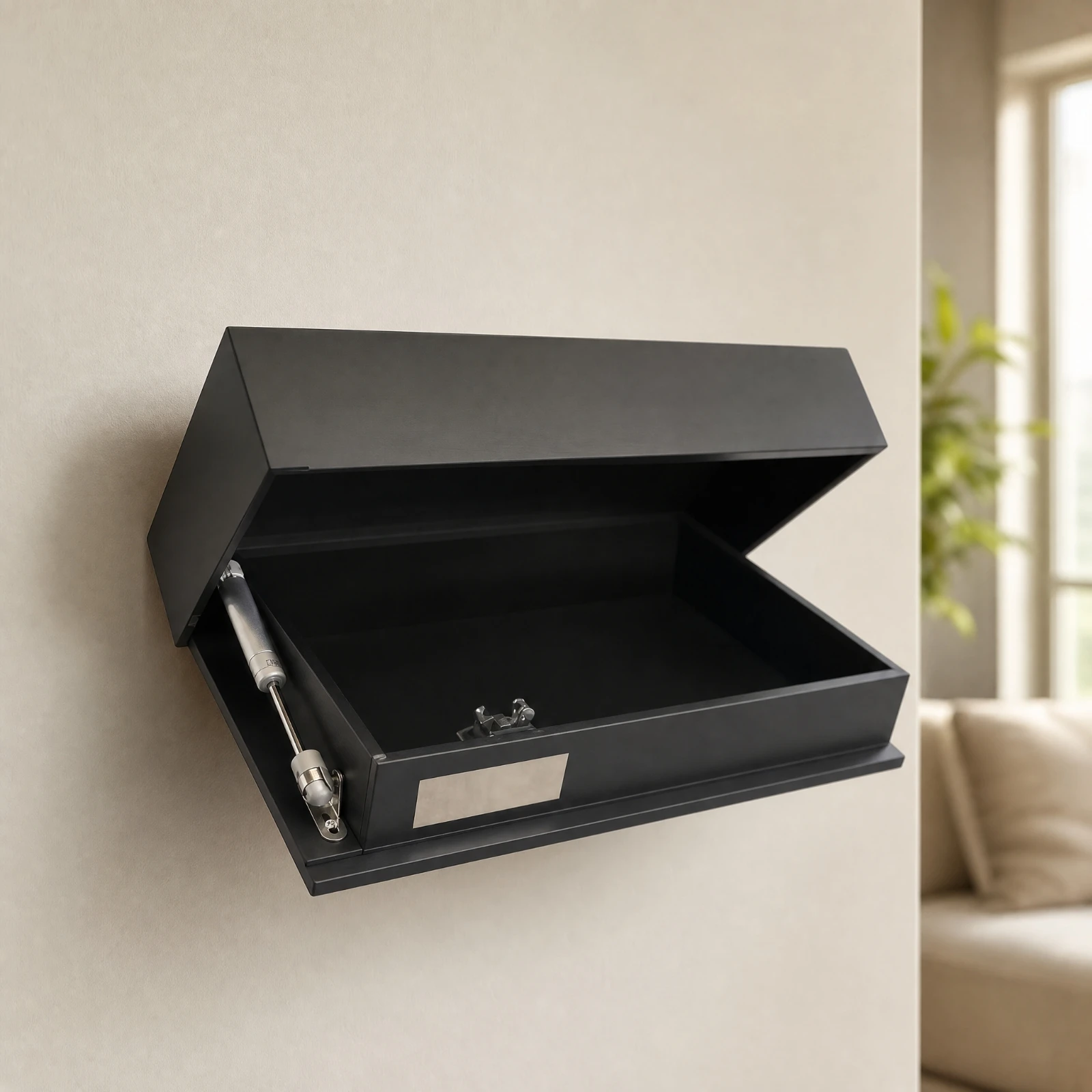 Wall-Mounted Barware Cabinet Sturdy Wine Bottle Display Rack for Home Bar, Dining Room