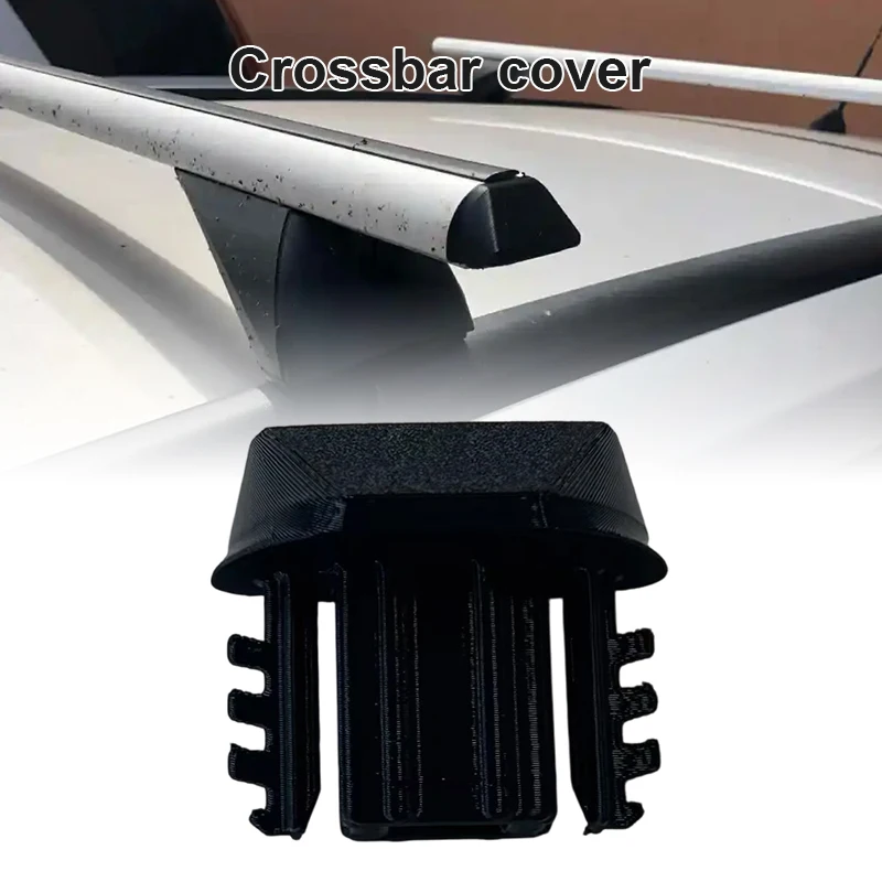 1pc Fit for Ford Focus Black Roof Crossbar Cover Cap Auto Roof Rack Cross Bar End Exterior Protection Parts Car Accessories view 2