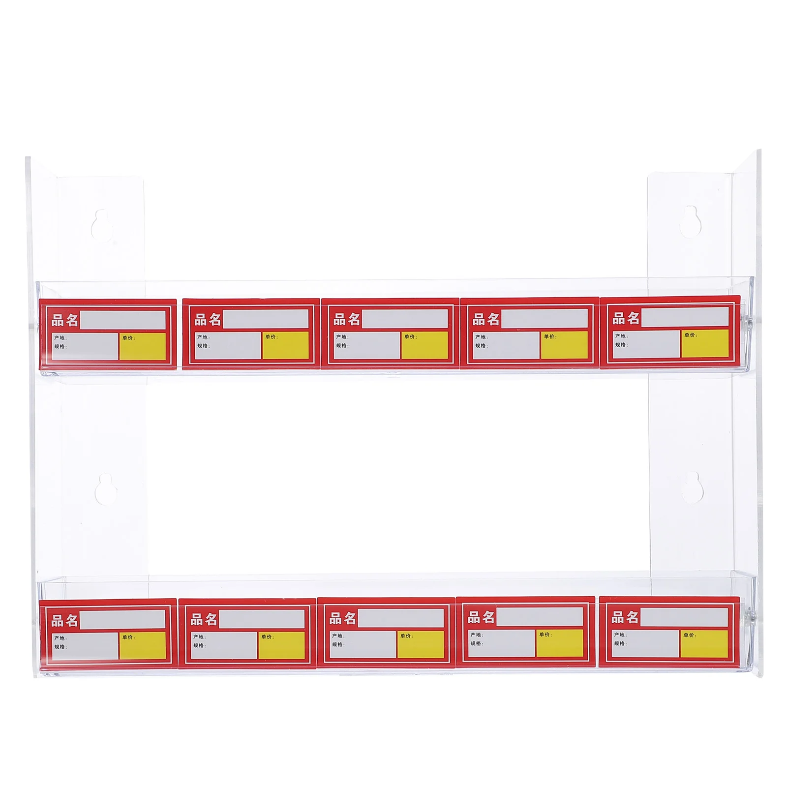 Display Shelves Commodity Rack Clear Cigarette Transparent Wall-mounted Holder for Showcase Shelf 2-layer