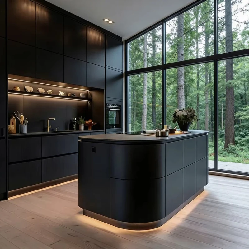 

Restaurant, kitchen and bar, solid wood bar cabinet