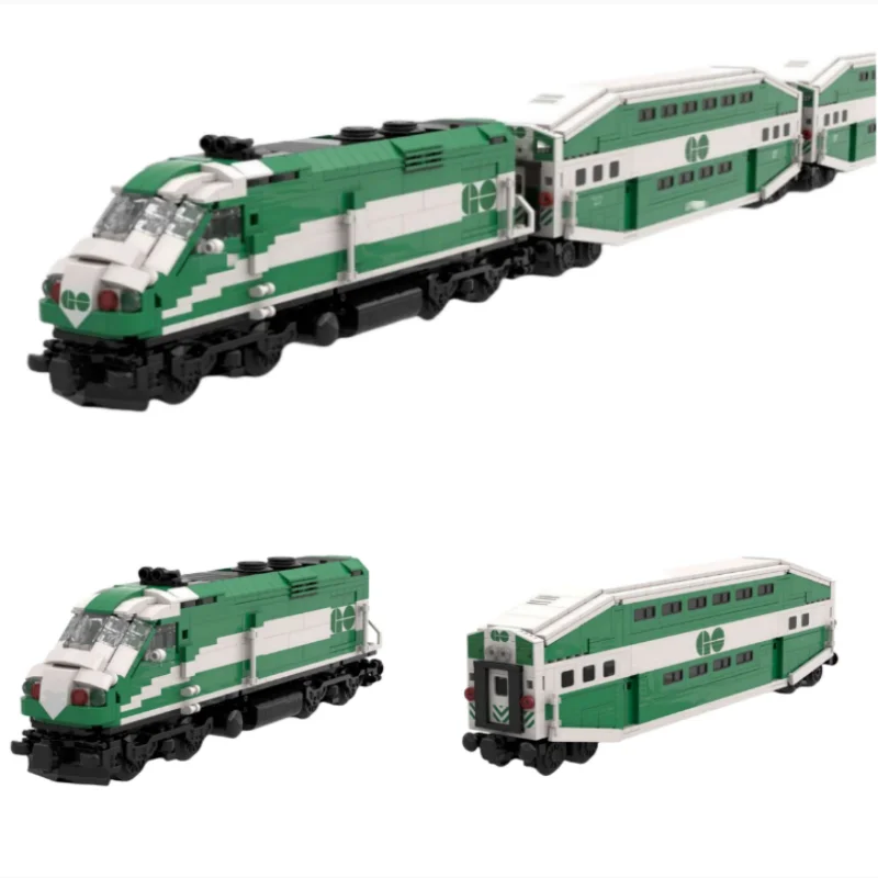 

MOC City Transportation Double decker Bus DIY Assembly Technology Building Blocks, Brick Trains, Toy Models, Children's Gifts