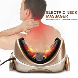 Air Compression Kneading Neck Massage Pillow Cervical Chiropractic Traction Neck Stretcher Massager for Neck Tractor