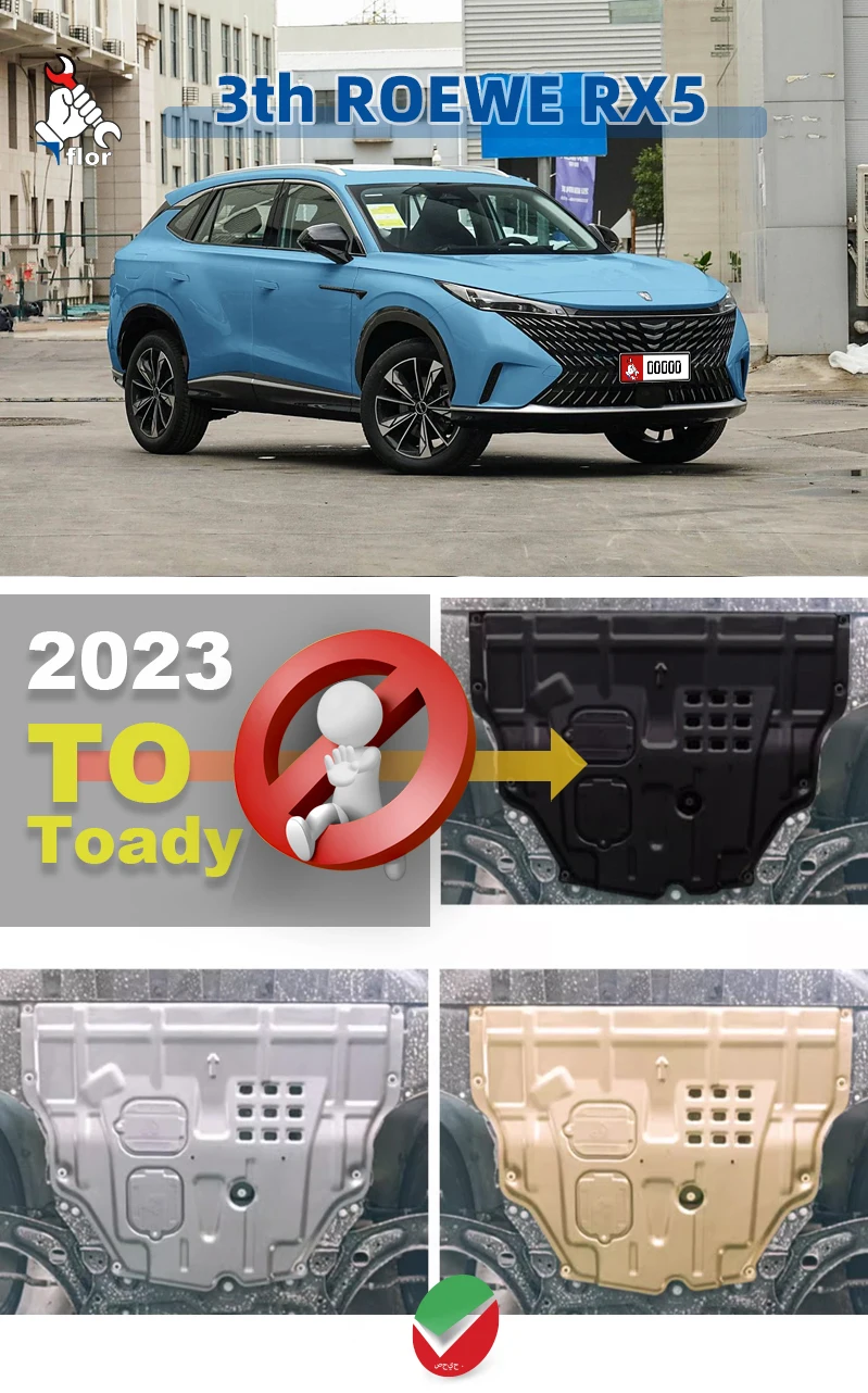 ROEWE RX5 MAX PLUS 2019-2023 Piastra protettiva per scheda di protezione del telaio del motore Piastra di protezione del motore Materiale multiplo