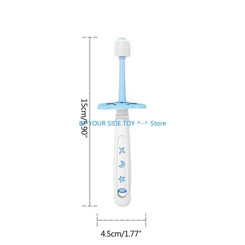 فرشاة أسنان الطفل 360 درجة لفرشاة أسنان نانو شعيرات ناعمة 1-6 سنوات من العمر فرشاة أسنان للأطفال العناية بالأسنان تنظيف U6XE