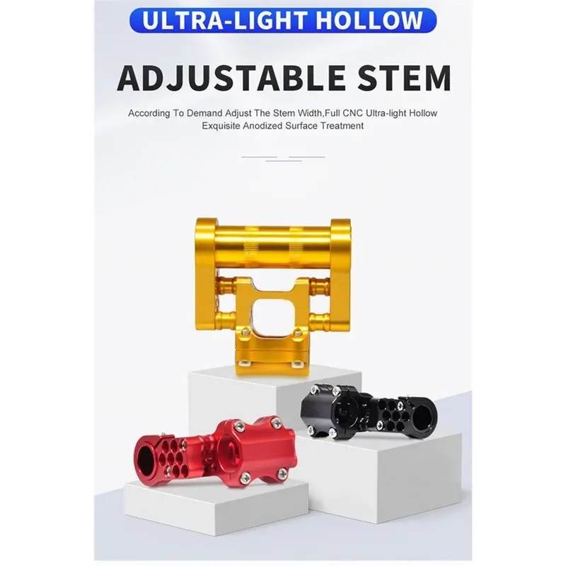 XSXS-Aluminum Alloy CNC For Bike Handlebar Extend Stem 25.4Mm Folding For Bike Variable Angle Stem Adjustable B