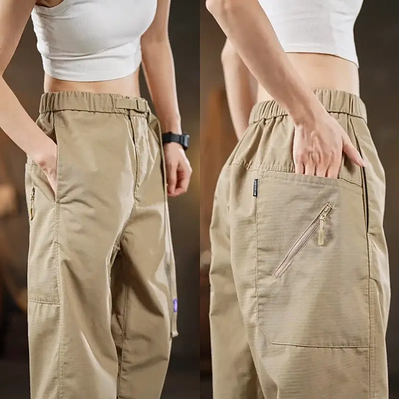 Men's Casual Work Pants Straight Leg Cotton Workwear Outdoor Construction Site Comfortable Wear Resistant Spring Autumn