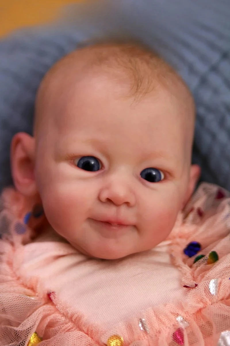 NPK 20'' New Bebe Henry Finished Reborn Baby Doll  Already Painted Lifelike Soft Touch Flexible 3D Skin with Hand Paint Hair