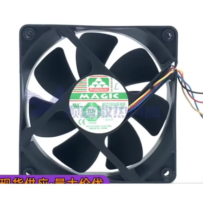 

MAGIC MGT12024UB-W38 DC 24V 1.30A 120x120x38mm 4-Wire Server Cooling Fan