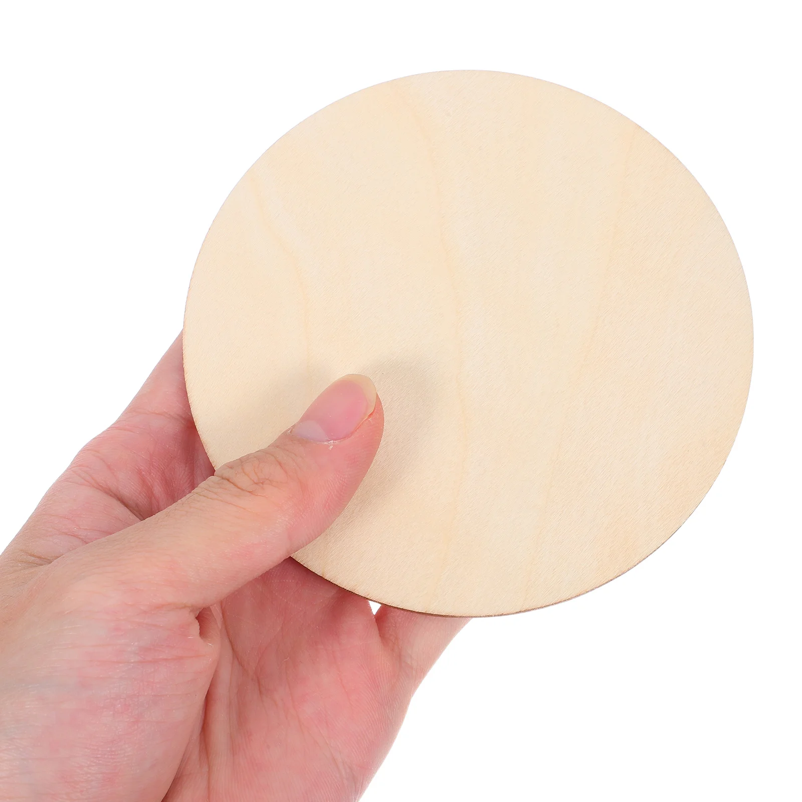

50pcs Slices For Crafts Unfinished Round Solid Discs Diy Painting Woodworking Decoration Blank Circles Craft Supplies Rounds