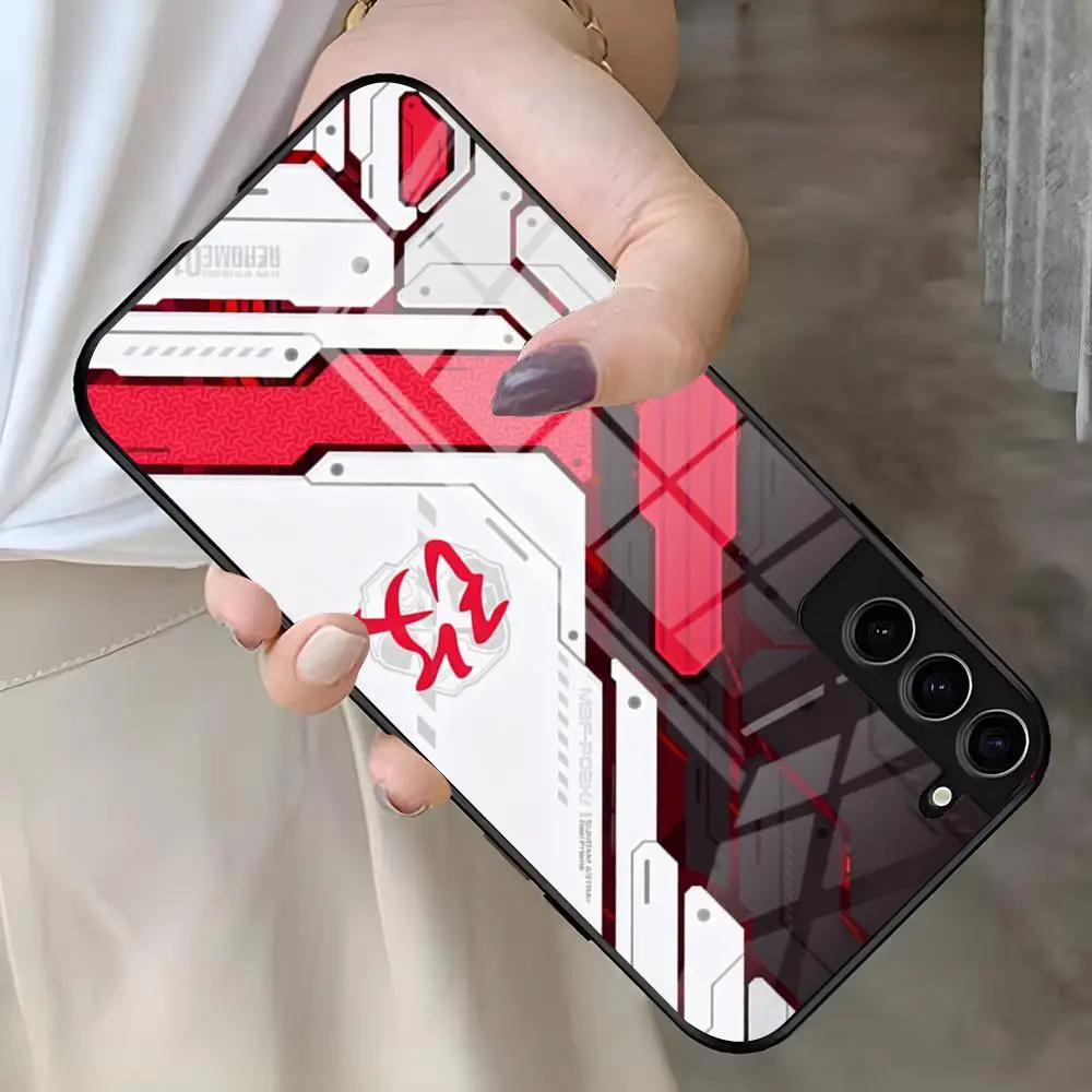 Funda de teléfono Gundam Strike Freedom para Samsung S26 S25 Edge S24 S23 S22 Ultra Plus Fe A57 A37 A17 A56 5G, cubierta de cristal