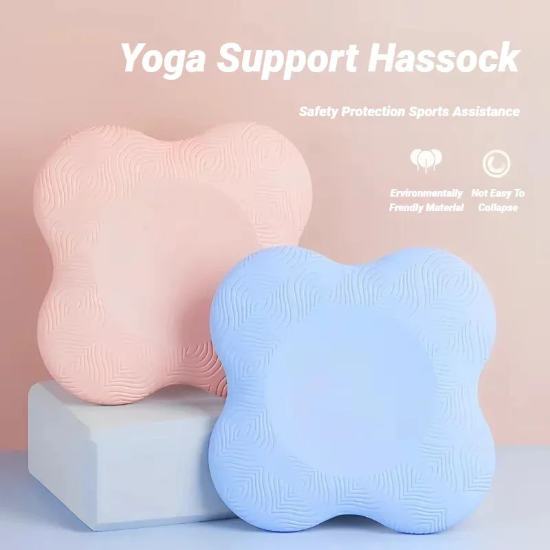 TPE thickened Anti slip yoga kneeling protective knee pad soft flat support slow rebound non-slip sports fitness mat solid elbow