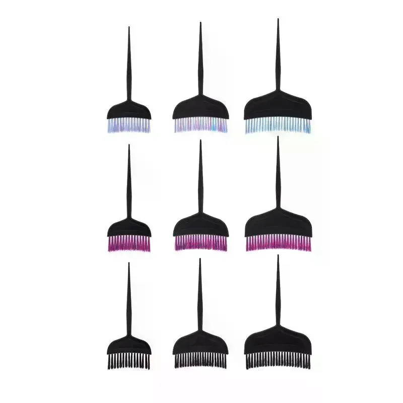 3 Pack Professional Hair Dye Brushes Soft Bristles Comfort Grip For Salon Home Hair Coloring Bleaching