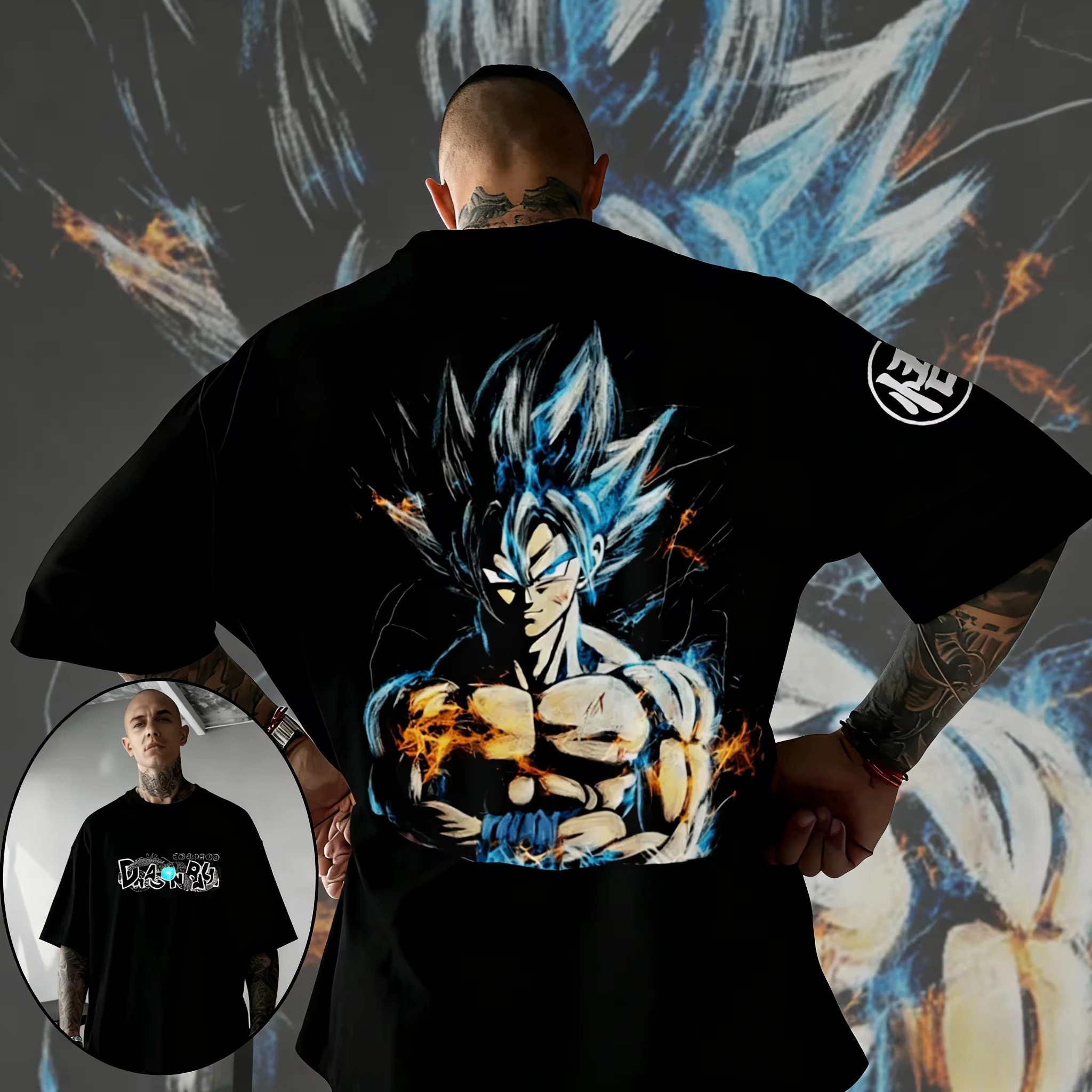 

Новая летняя футболка 2026 года с принтом Dragon Ball к 40-летию: Фриза, 100% хлопок, аниме-принт, большие размеры, повседневная уличная одежда унисекс в стиле Y2K