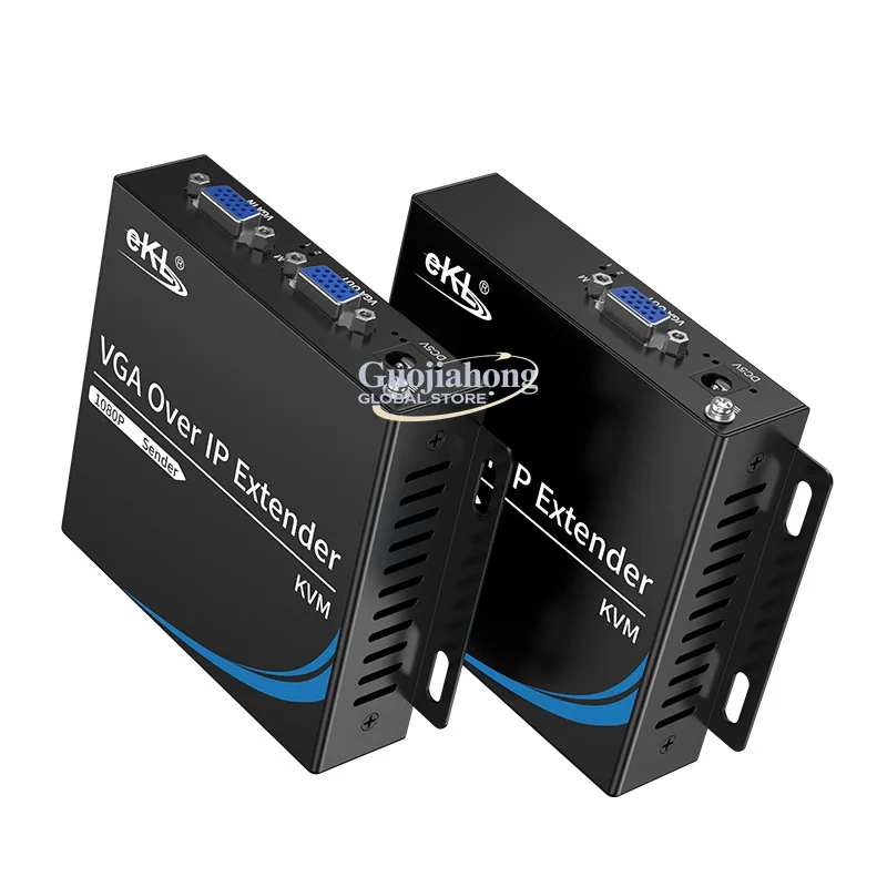 

eKL-KU300 300m VGA KVM extender with local loop-out HD transmission audio output