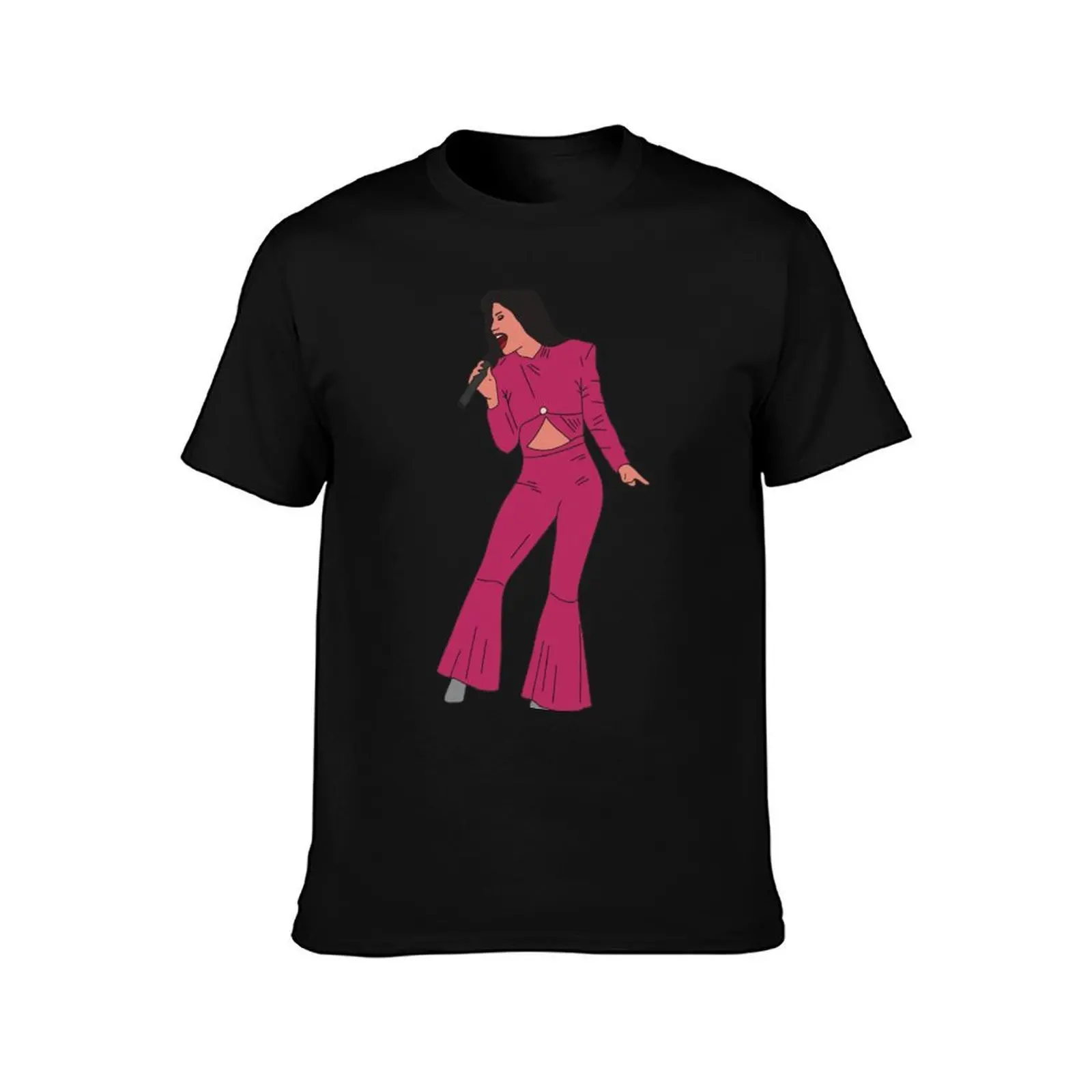 Selena Quintanilla T-Shirt, Summer Casual Cotton Tee, Oversized Streetwear Tops, Vintage Graphic Print, Loose Fit Short Sleeve