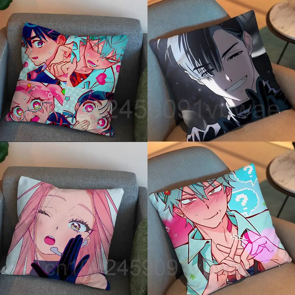 

Mizi Luka Ivan Till Alien Stage Pillow Case Square Double-Sided Printing Short Plush Sofa Cushion Cover Bedroom Bedside Pillow