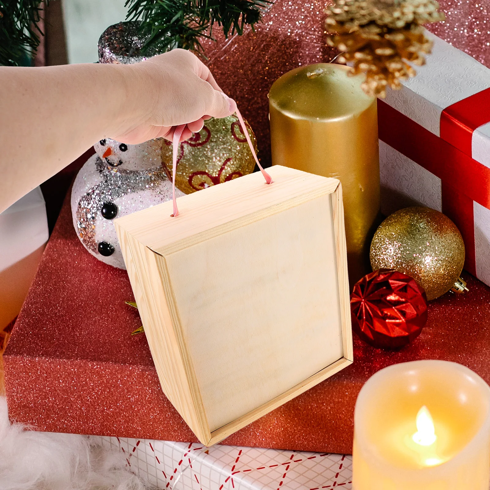 

Rustic Wooden Jewelry Storage Large Capacity Earring Ring Trinket Case Gift Box For Holidays Graduation Souvenirs Wood Gift Box