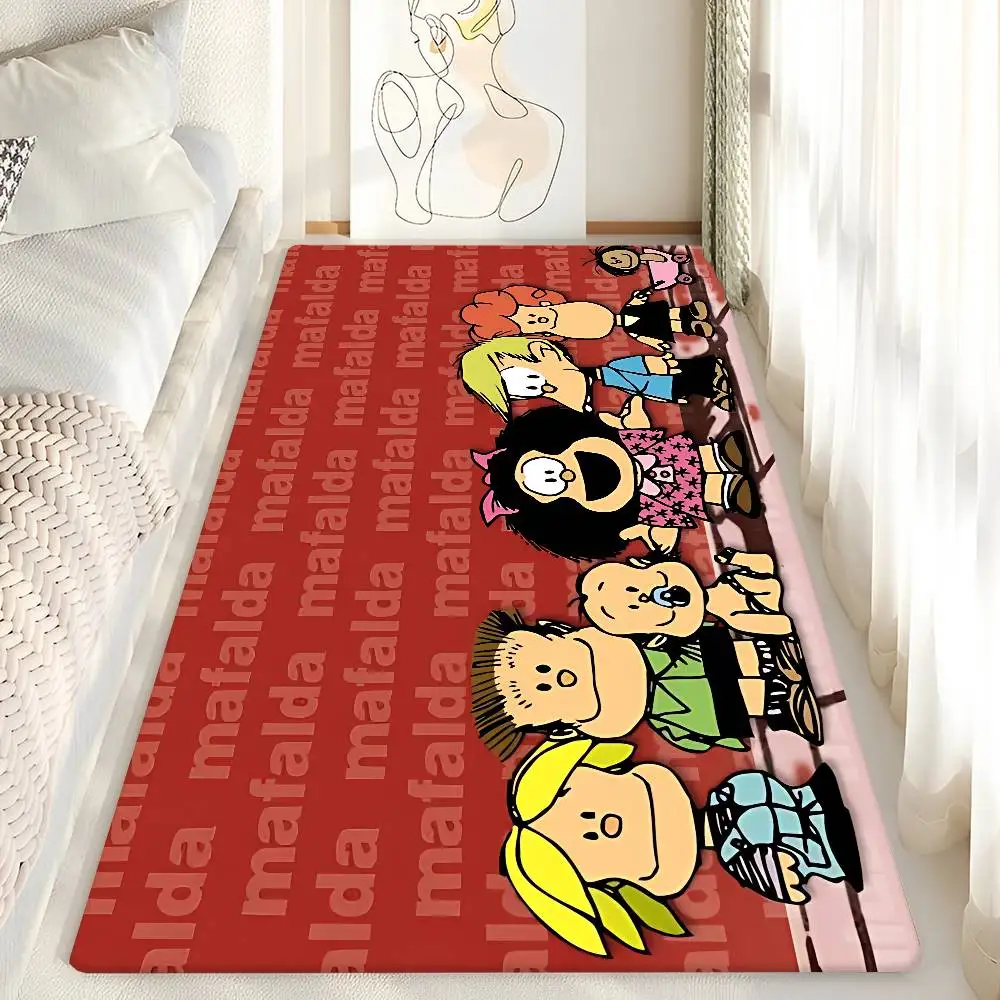 Cartoon Mafalda Floor Mat Retro Multiple Choice Living Room Kitchen Rug Non-Slip Modern Home Decor