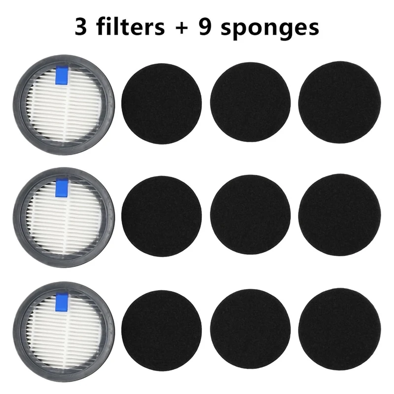 A86I-HEPA Filter And Sponge Filter For Afoddon A200pro/A200 ORFELD B08/C10A/C10G NEQUARE S12, S25,S26,S25pro Series Cordless