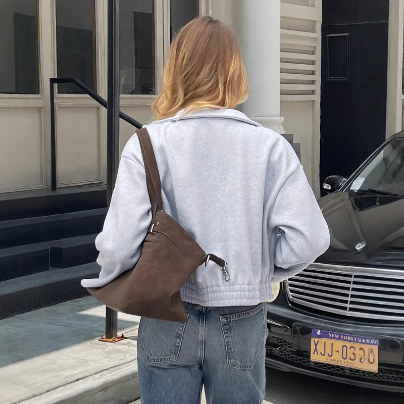 Nouvelle veste courte à manches longues, décontractée, unie, à col montant, avec fermeture éclair sur le devant, idéale pour les fêtes, pour les vacances de printemps