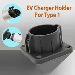 Soporte de cargador EV, base para vehículo eléctrico tipo 1, Cable de carga montado en la pared para conector SAE J1772, tipo 1