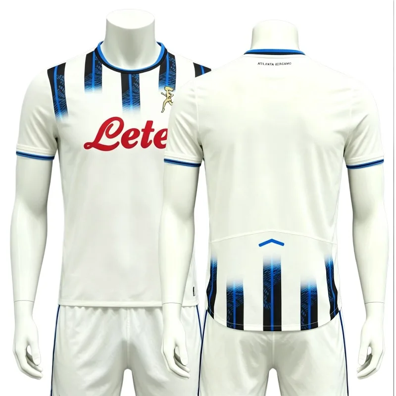 

Italyl Soccer Jersey Set Creativity Football Training Shirt Shorts Kit White Blue Black Breathable Sports Uniforms Fans Version
