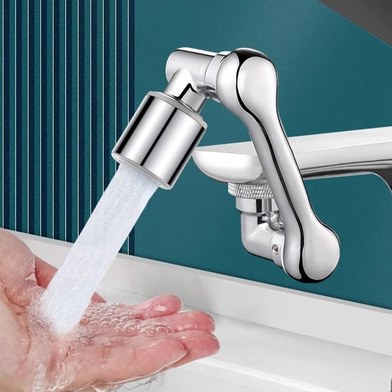 معدن 1440 °   العالمي دوران صنبور البخاخ رئيس مغسلة صنبور موسع مهوية الفوار فوهة المطبخ الحنفية الحمام المنتج