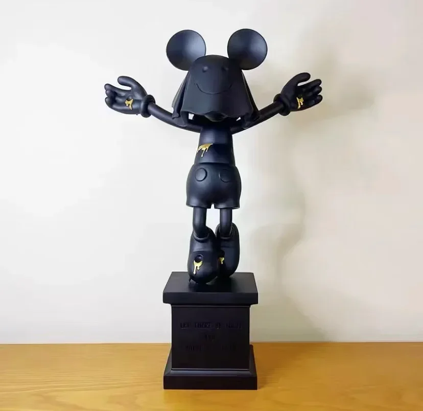 45cm disney mickey myš anime cifra společně označený ježíš vestoje sochu masked kříž modelka domácí dekorace narozeniny přítomnost