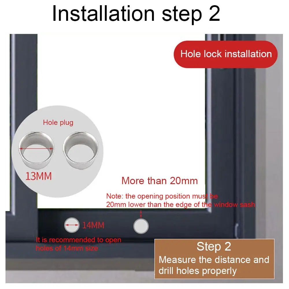 

Aluminum Alloy Screen Window Fixed Buckle Guard Lock Push-pull Window Limiter Window Lock Push-pull Door and Window Door Lock