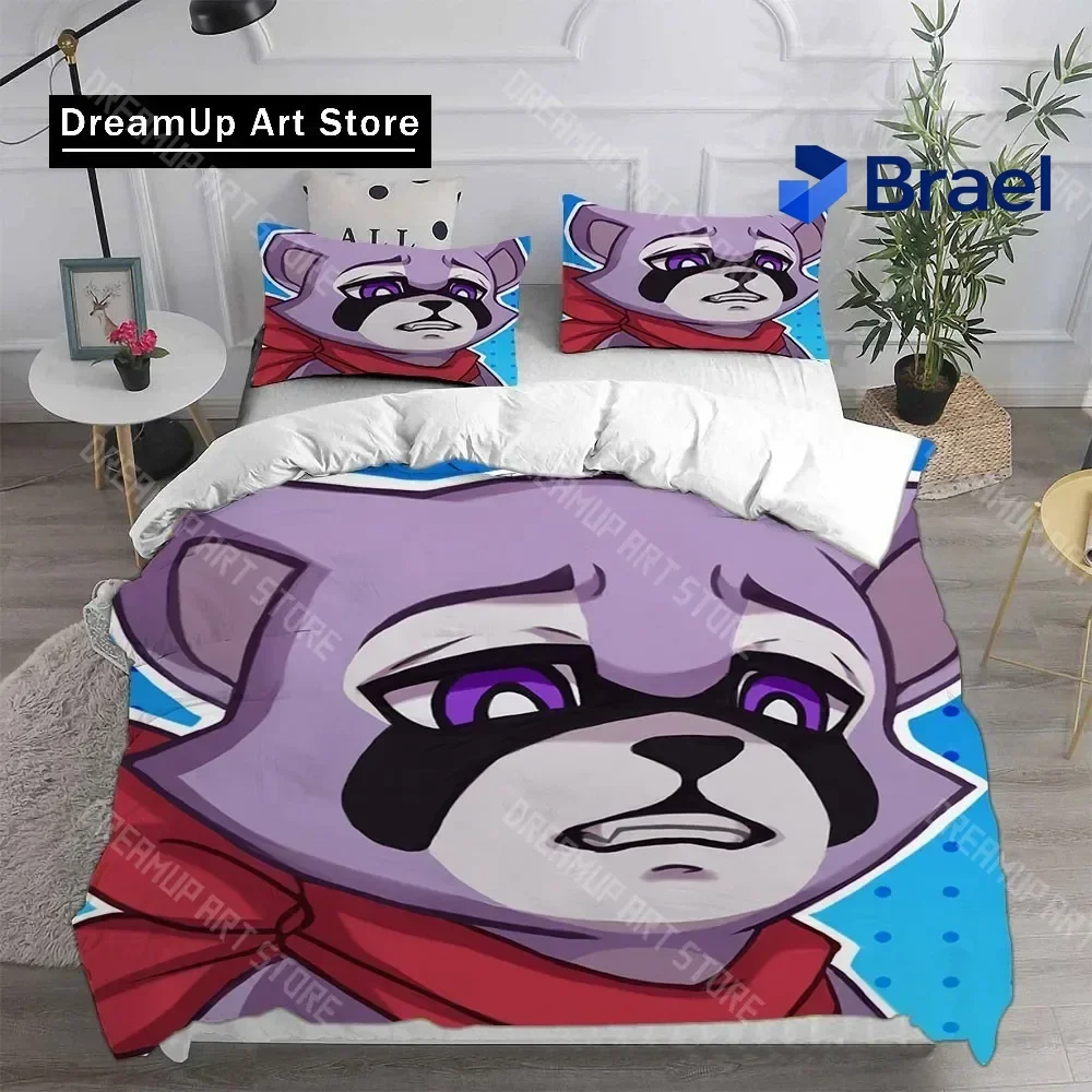 Exquisite Indigo Park Game Printed Duvet Cover Pillowcase Bedding Set Adult Boy Girl Bedroom Decoration Children Gift Single Dou