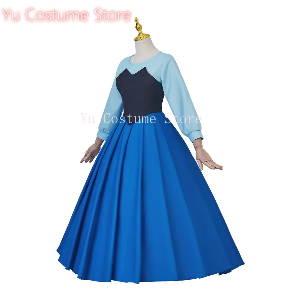 

Костюм для Хэллоуина и карнавала: женское платье принцессы-русалки, синее, для косплея