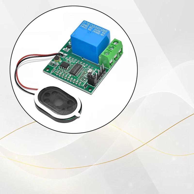 Módulo de reconocimiento de voz inteligente AI, módulo de interruptor de Control de voz sin conexión, compatible con voz personalizada para dispositivo de voz DIY