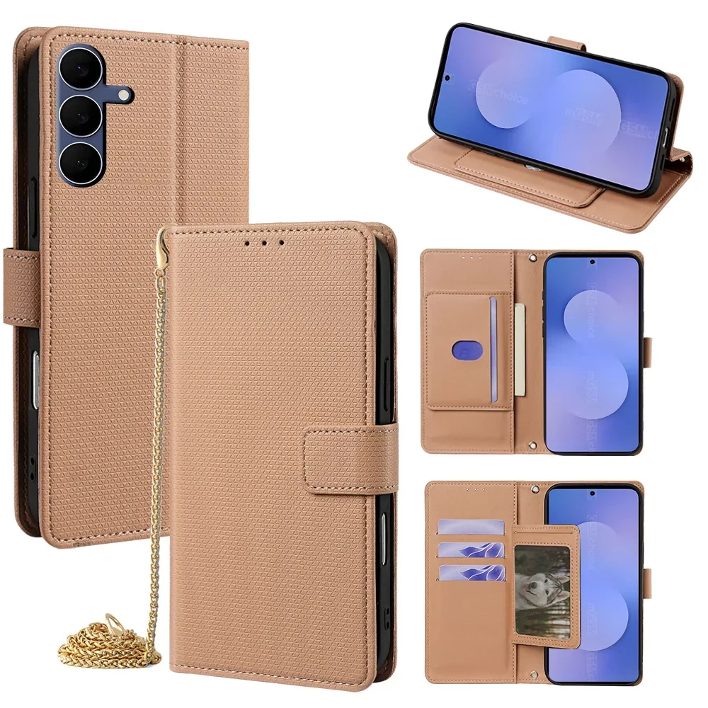 

Detachable Shoulder Strap with Flip Phone Cover for Samsung Galaxy S10 S20 S21 S22 S23 S24 Ultra S25 Edge A17 A07 A55 A24 A36
