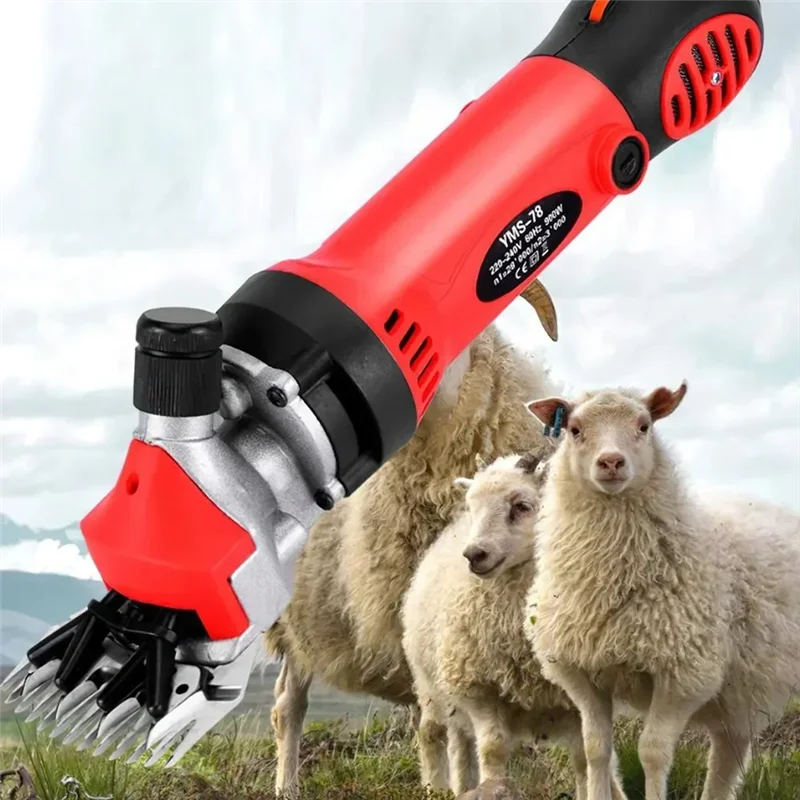 ABPR-Electric Shearing Wool Cutter Trimmer Tufted Scissors Carpet Fader Sheep Clipper 900W Power Cutting Machine EU Plug