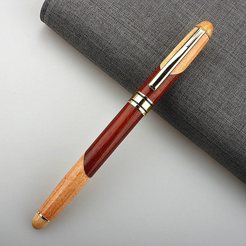 

Luxury Writing pens Wood Fountain Pen 0.5MM Nib High Quality Ink for Writing Stationery School Office Supplies Cute pens