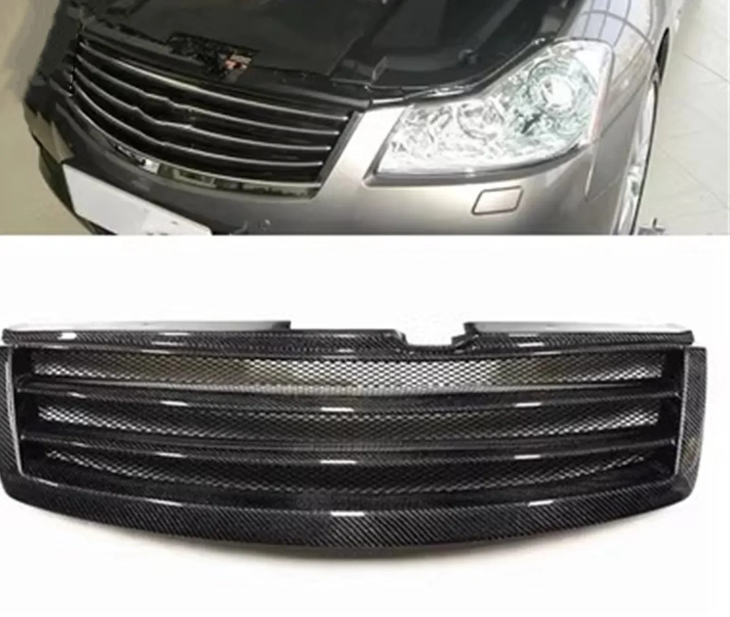 

Car Front Bumper Grill Radiator Grille Racing Grill for Infiniti M35 M45 08-10