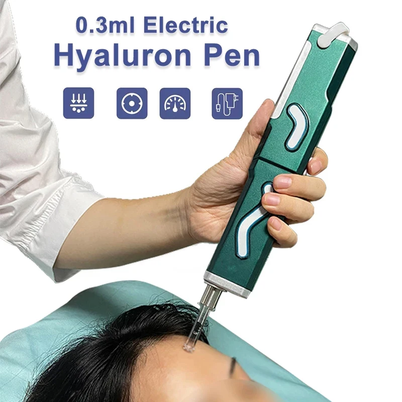 Electric 0.3ml Auto Hyaluron Pen Lip Injection with High Pressure Hyaluronic Acid Pen Beauty Injector Removal Wrinkle Anti Aging