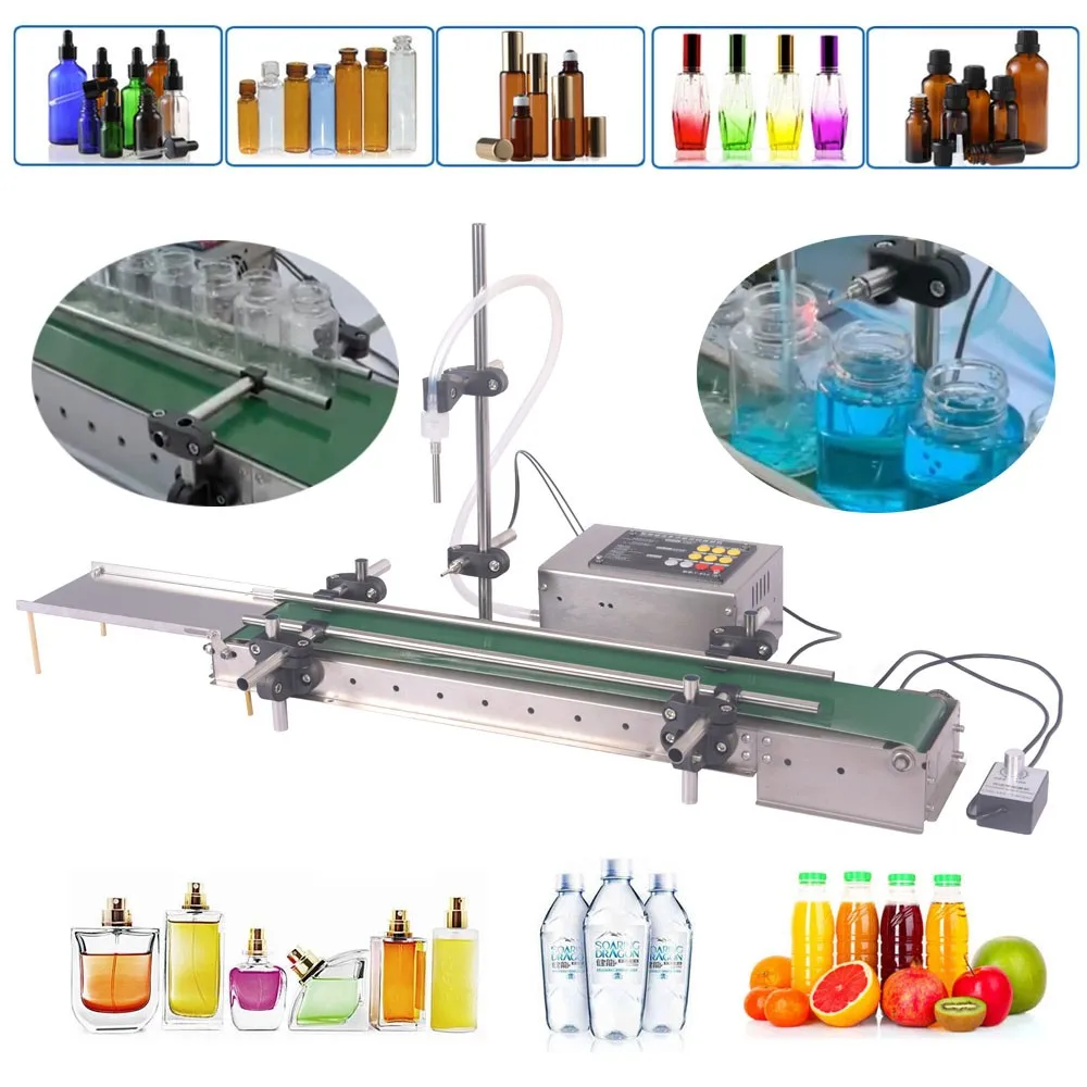 Automatic Filling Machine With Conveyor Belt Single Head Liquid Filler Perfume Water Full Auto Water Perfume Essential Oil