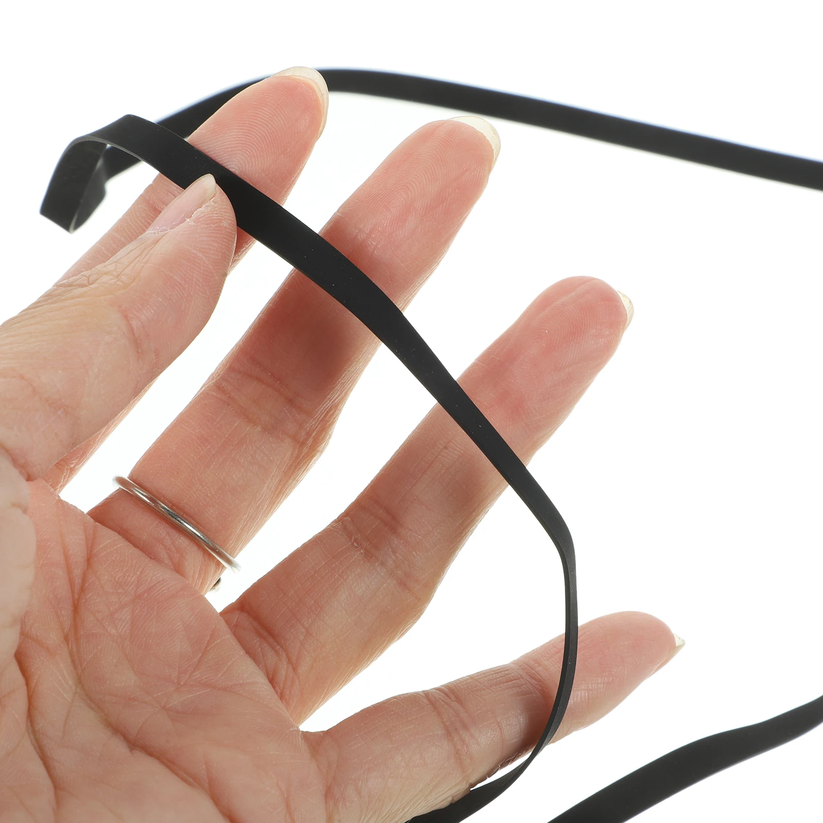 

Recorder Rubber Belt Durable Replacement for Cassette Player Belt Smooth Transmission Cassette Recorder Repair