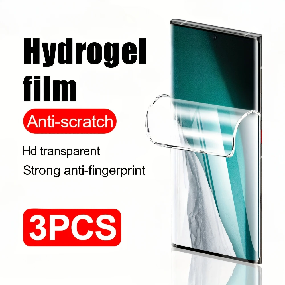 3Pcs Screen Protector for Samsung Galaxy S25 S24 S23 Ultra S23 S22 Plus Hydrogel Film For Samsung S25 Edge S20 S21 Ultra S10 5G