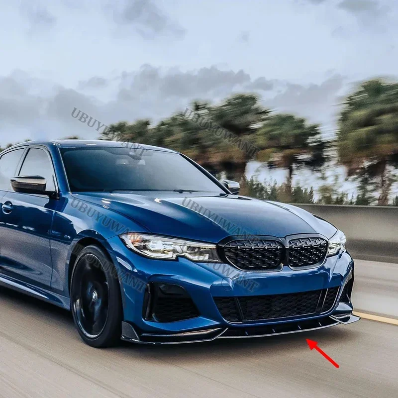 For BMW 3 Series G20 G21 2019-2022 M Car Front Spoilers Improve Vehicle Stability Car Front Bumper Splitter